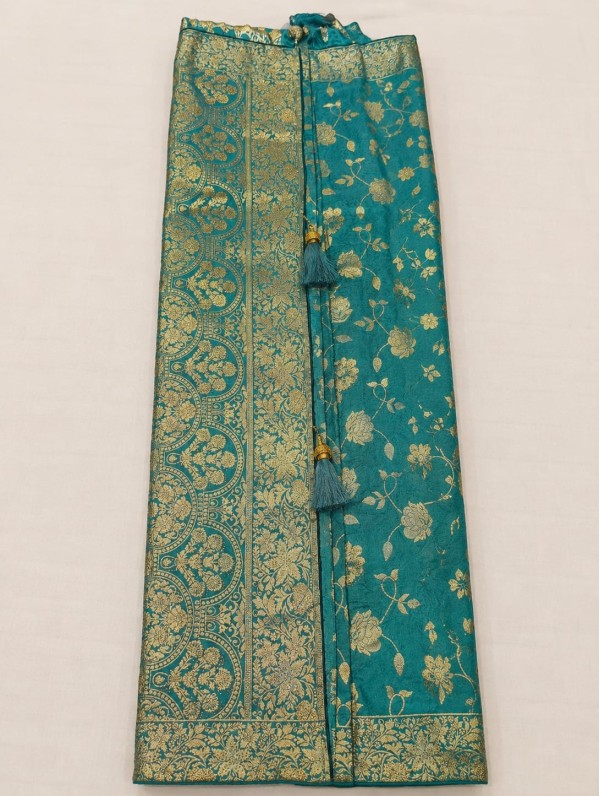 Royal Teal Green Banarasi Art Silk